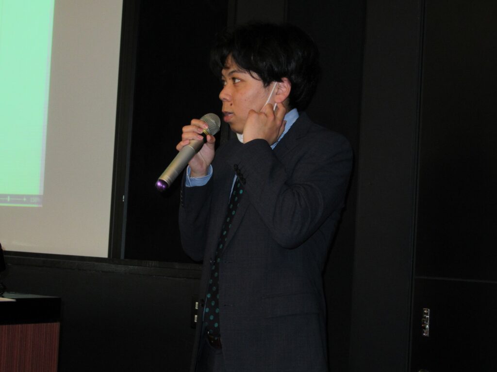 新会長の挨拶です。様々な社内イベントを期待しています。