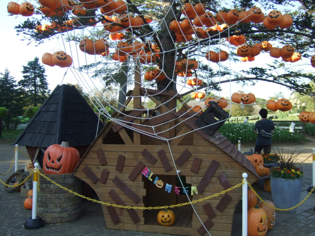 もうすぐハロウィン！園内もハロウィン仕様。