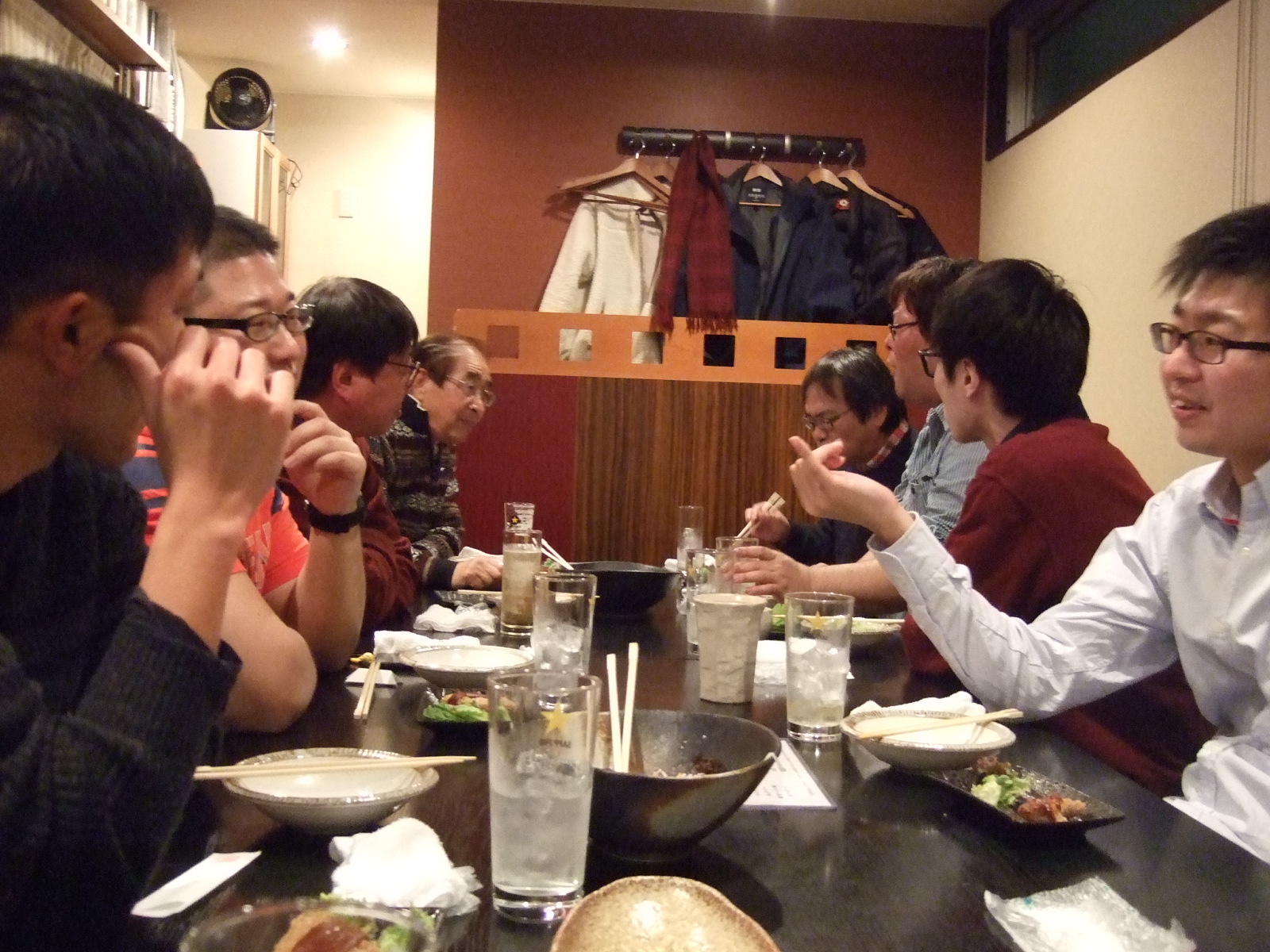普段話せないメンバーと話しが弾みます。