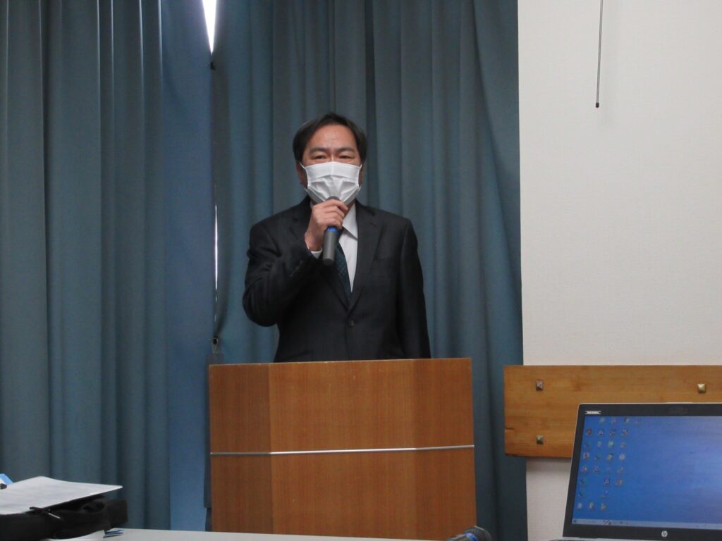 社長のご挨拶により、第29期方針説明会が始まります。